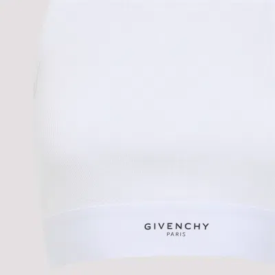 Givenchy Cropped Tank Top In Cotton With Band Clothing In White