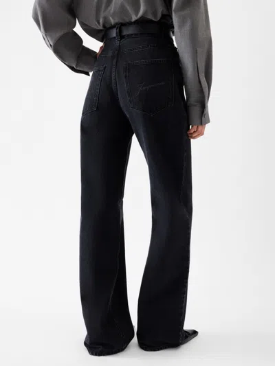 Jacquemus Jeans With Belt Loops In Black