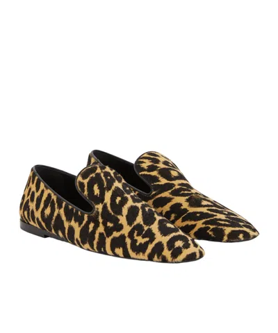 Jil Sander Leopard-print Loafers In Animal Print