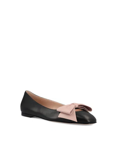 Valentino Bowow Round Toe Slip-on Ballet Flats