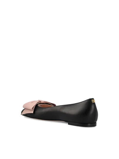 Valentino Bowow Round Toe Slip-on Ballet Flats
