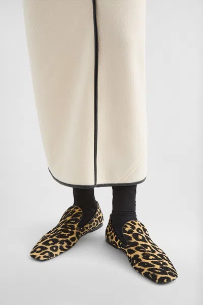 Jil Sander Leopard-print Loafers In Animal Print