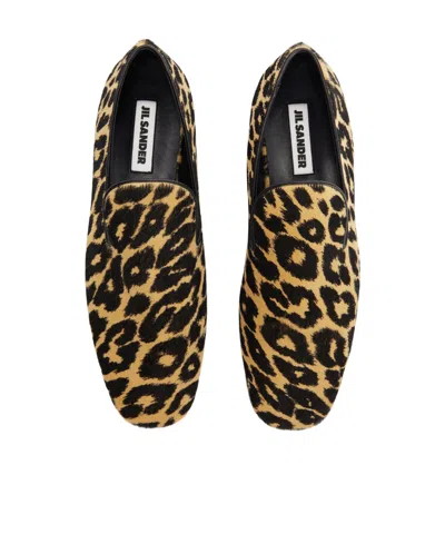 Jil Sander Leopard-print Loafers In Animal Print