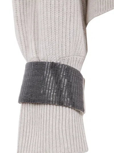 Brunello Cucinelli Women Monile Cuffs Sweater
