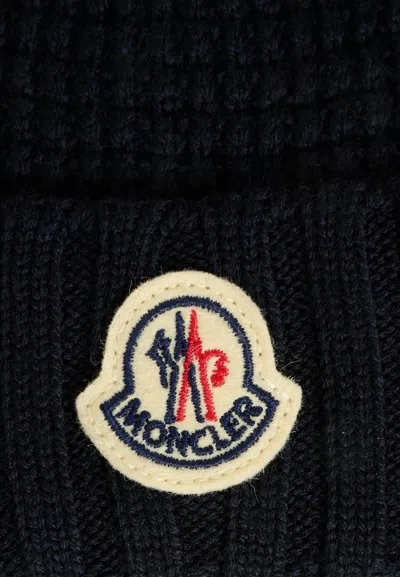 Moncler Enfant Logo Patch Beanie