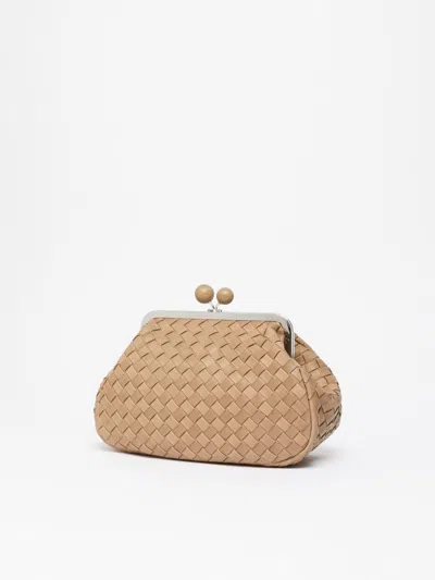 Weekend Max Mara Pasticcino Medium Woven Shoulder Bag