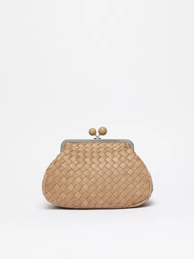 Weekend Max Mara Pasticcino Medium Woven Shoulder Bag