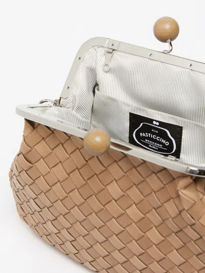 Weekend Max Mara Pasticcino Medium Woven Shoulder Bag