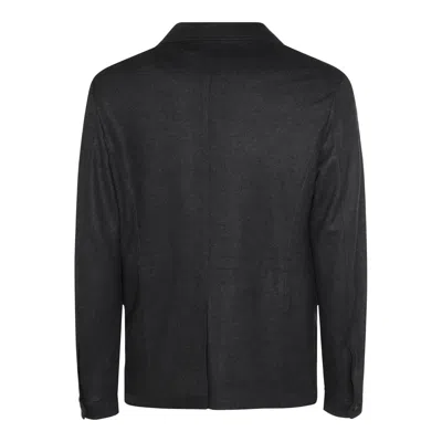 Canali Wool Blazer In Black
