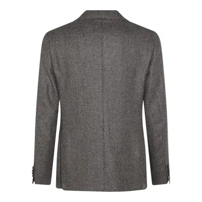 Canali Two-button Single-breasted Blazer In Brown