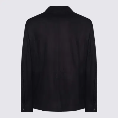 Canali Flap-pocket Blazer In Black