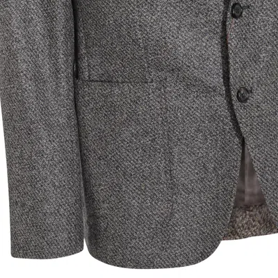 Canali Two-button Single-breasted Blazer In Brown
