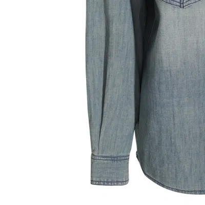 Isabel Marant Étoile Shirts Blue And Green In Blue