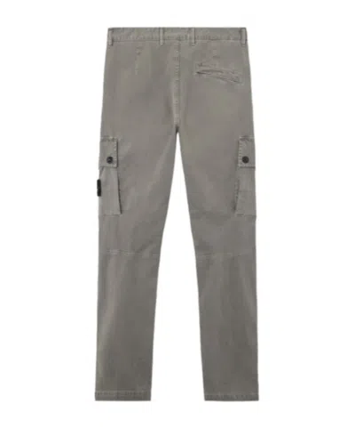 Stone Island Cargo Trousers With Patch Pockets In Brown