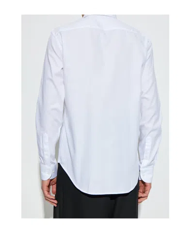 Emporio Armani Button-up Long-sleeved Shirt In White