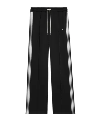 Celine Tracksuit Pants In Double Face Jersey In Black