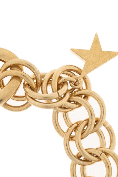 Golden Goose Chain Link Star Charm Bracelet In Gold
