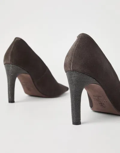 Brunello Cucinelli Suede High Heels