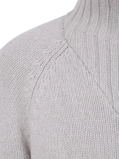 Brunello Cucinelli Cashmere Padded Outwear Jacket Clothing In Silver
