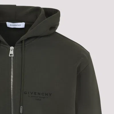 Givenchy Hooded Sweatshirt Front Pockets In Gray