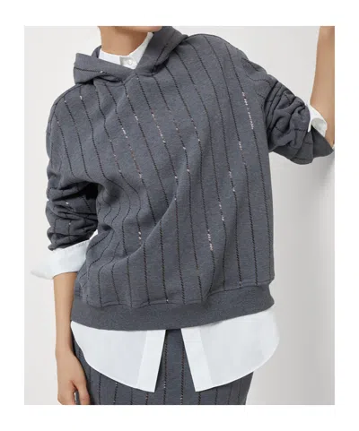 Brunello Cucinelli Long-sleeved Hooded Sweatshirt