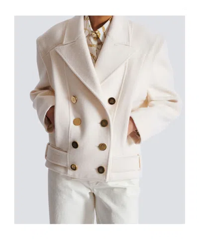 Balmain Wool-cashmere Pea Coat
