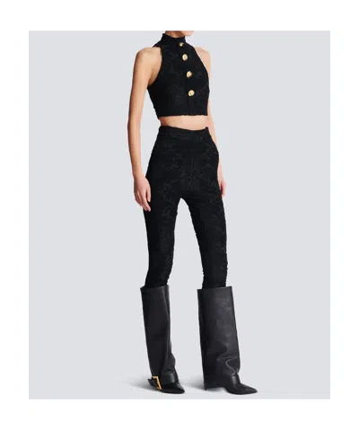 Balmain Baroque Patterned Leggings