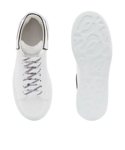 Alexander Mcqueen White Sneakers With Logo Lettering On The Rear And Oversize Sole In Leather Man