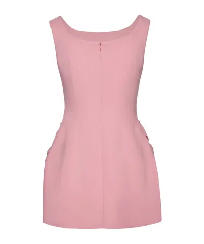 Magda Butrym Floral Appliqued Wool Mini Dress