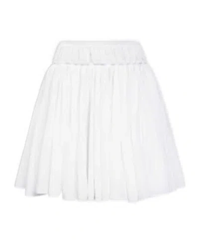 Alaïa Cotton Linen Skirt In White