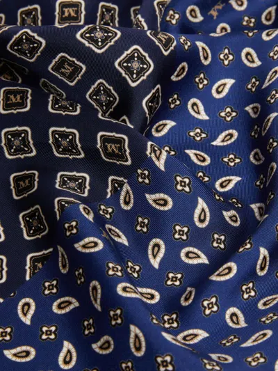 Max Mara Printed Silk Oversized Scarf