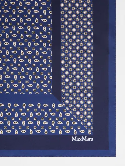 Max Mara Printed Silk Oversized Scarf