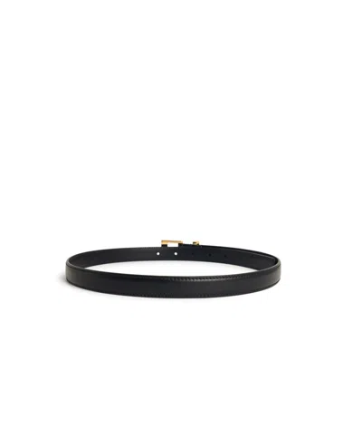 Khaite Manhattan Black Leather Belt