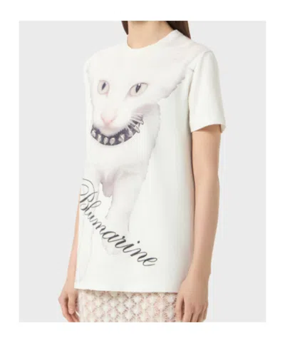 Blumarine Cotton T Shirts In White