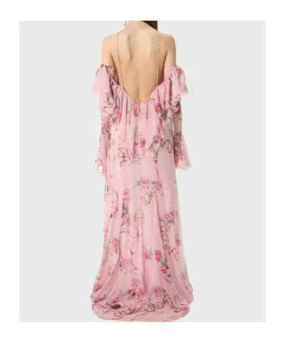 Blumarine Floral-printed Ruffled Gown