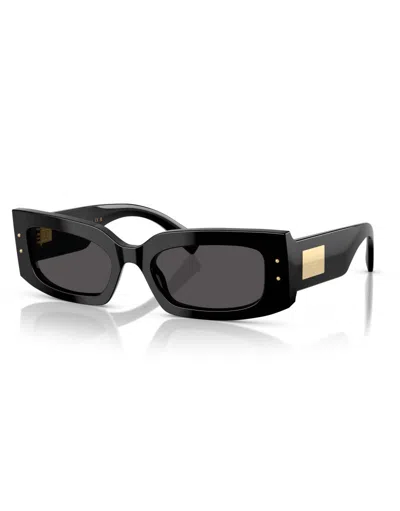 Dolce & Gabbana Dolce  Gabbana Eyewear Rectangular Frame Sunglasses