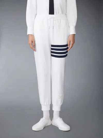 Thom Browne 4-bar Sweatpants In White