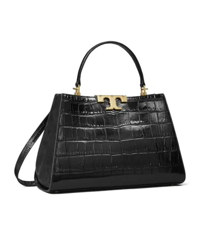Tory Burch Eleanor Croc-embossed Leather Satchel Bag