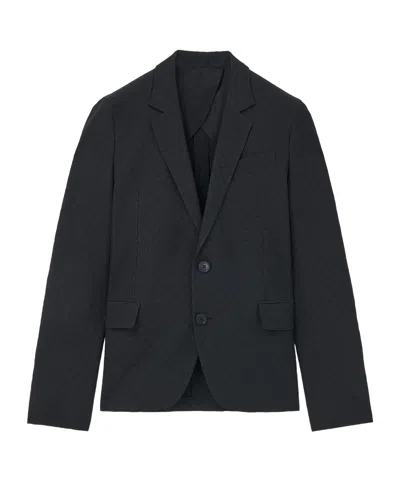Alexander Mcqueen Skull-print Single-breasted Blazer In Blue