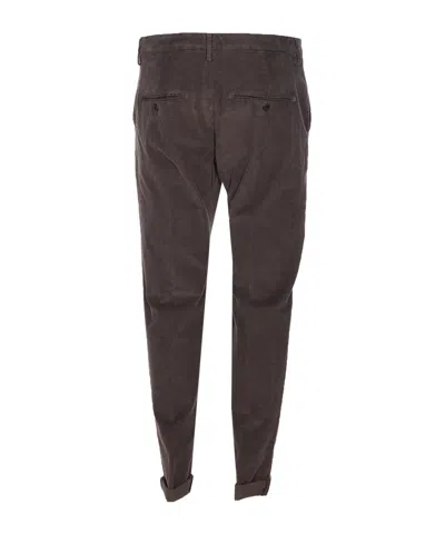 Dondup Brown Corduroy Jeans With Tailored Fit In Brown