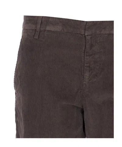Dondup Brown Corduroy Jeans With Tailored Fit In Brown