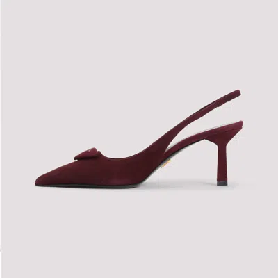 Prada Women Triangle Logo Slingback