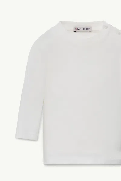 Moncler Long-sleeved T-shirt And Overalls Set In Brown