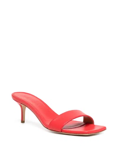 Aeyde Ilvy Slide Sandal In Red