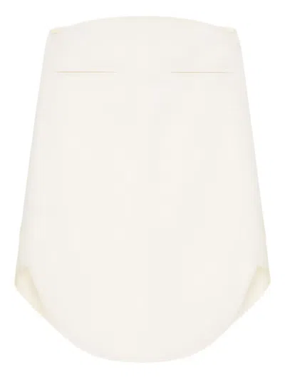 Courrèges High-waisted Pencil Skirt In White