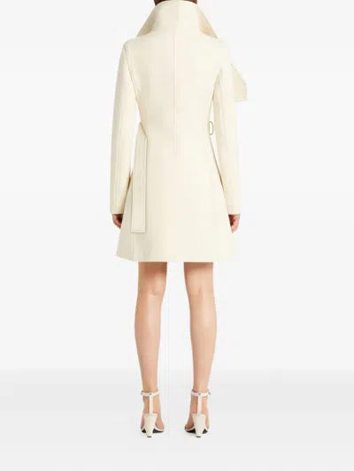 Courrèges Asymmetrical-collar Coat In Neutral