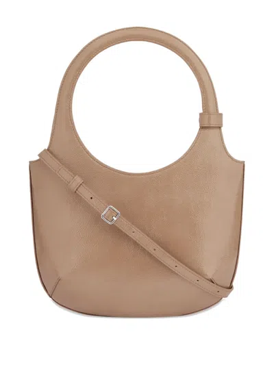 Courrèges Holy Rounded Handle Leather Shoulder Bag
