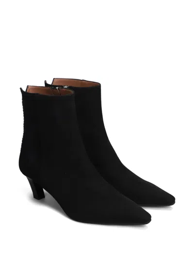 Evaluna 55mm Suede Ankle Boots In Black