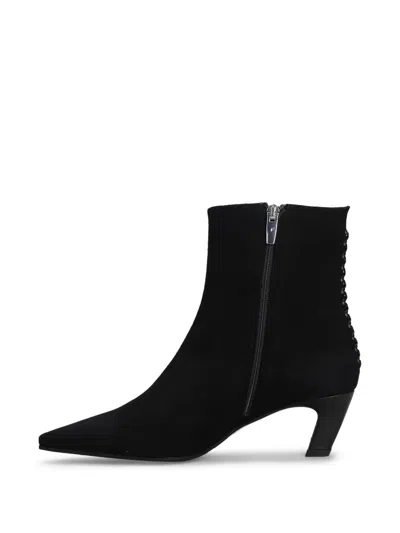 Evaluna 55mm Suede Ankle Boots In Black