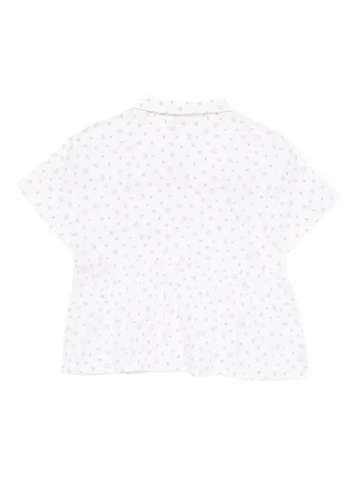 Kindred Kat Graphic-print Top In White